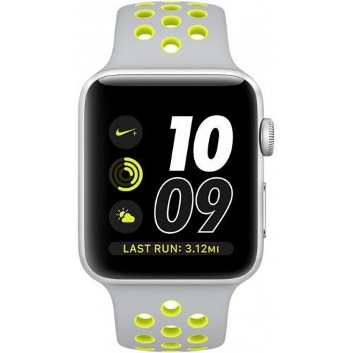 Apple Watch Nike+ 38mm Silver with Flat Silver/Volt Nike Band [MNYP2] фото 2