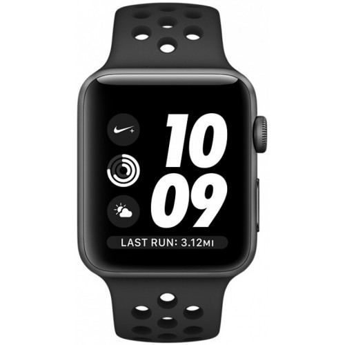 Apple Watch Nike+ 38mm Space Gray with Black Nike Sport Band [MQ162] фото 2