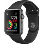 Apple Watch Series 2 42mm Space Gray with Black Sport Band [MP062] фото 1