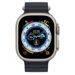 Apple Watch Ultra LTE 49 мм (титановый корпус, титановый/темно-серый, ремешок из эластомера) фото 2