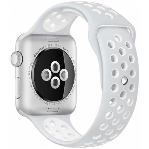 Apple Watch Nike+ 38mm Silver with White Nike Sport Band [MQ172] фото 3