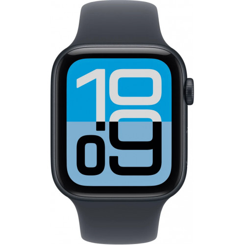 Apple Watch SE 3 44 мм (алюминиевый корпус, полуночный/полуночный, спортивный силиконовый ремешок) фото 2