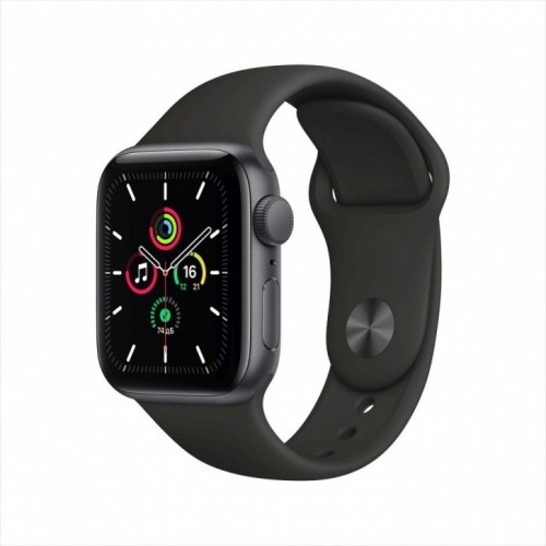 Apple Watch SE 40 мм (алюминий серый космос/черный спортивный)