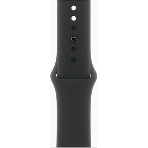 Apple Watch Series 11 42 мм (алюминиевый корпус, черный/черный, спортивный силиконовый ремешок) фото 3