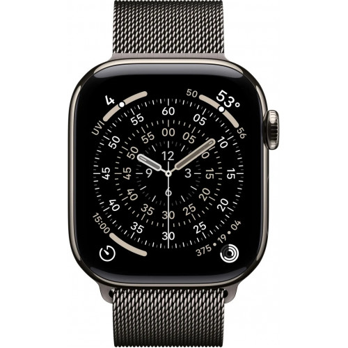 Apple Watch Series 11 LTE 42 мм (титановый корпус, природный/сланец, миланская петля) фото 2