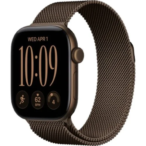 Apple Watch Series 12 42 мм (алюминиевый корпус, темная бронза/темная бронза, миланский браслет) фото 1