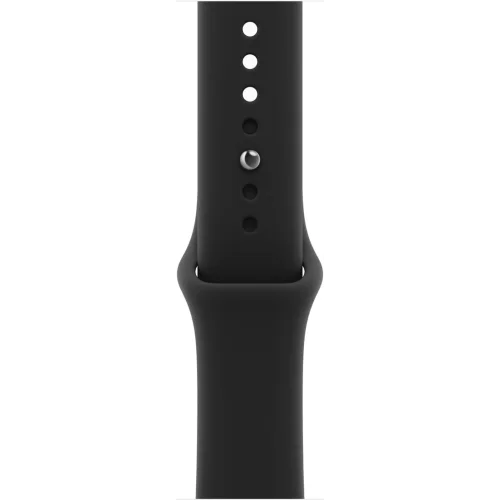 Apple Watch Series 12 46 мм (алюминиевый корпус, черный/черный, спортивный силиконовый ремешок M/L) фото 3