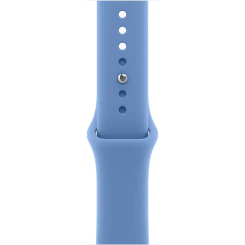 Apple Watch Series 12 46 мм (алюминиевый корпус, серый космос/синий, спортивный силиконовый ремешок S/M) фото 3