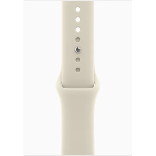 Apple Watch Series 12 46 мм (алюминиевый корпус, светлое золото/песочный, спортивный силиконовый ремешок M/L) фото 3
