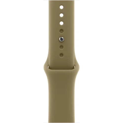 Apple Watch Series 12 46 мм (алюминиевый корпус, темная бронза/оливковый, спортивный силиконовый ремешок S/M) фото 3