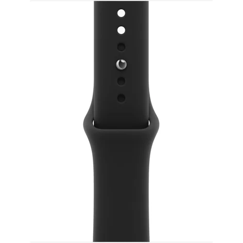 Apple Watch Series 12 LTE 42 мм (алюминиевый корпус, черный/черный, спортивный силиконовый ремешок S/M) фото 3