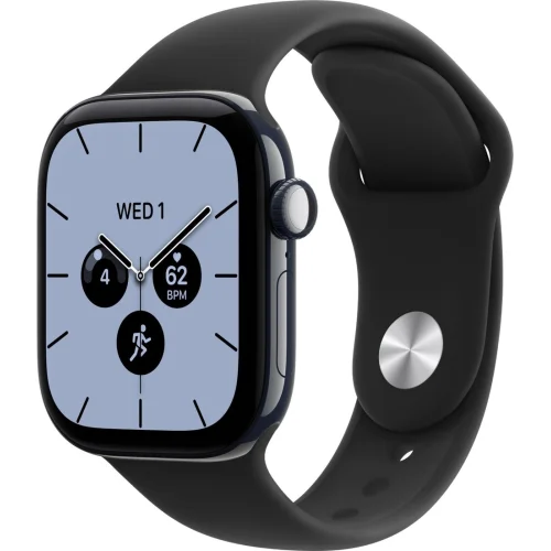 Apple Watch Series 12 LTE 42 мм (керамический корпус, полуночный/черный, спортивный силиконовый ремешок S/M) фото 1