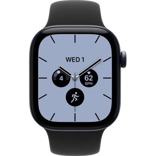 Apple Watch Series 12 LTE 42 мм (керамический корпус, полуночный/черный, спортивный силиконовый ремешок S/M) фото 2