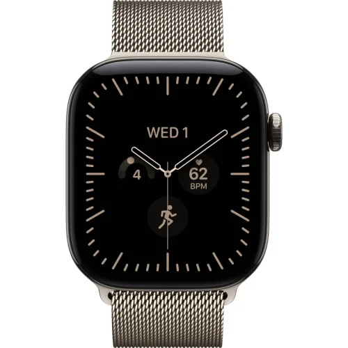 Apple Watch Series 12 LTE 42 мм (титановый корпус, природный/природный, миланский браслет) фото 2