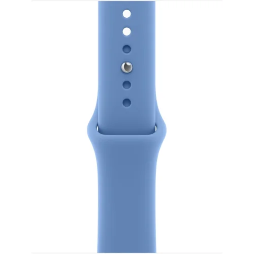 Apple Watch Series 12 LTE 42 мм (титановый корпус, природный/синий, спортивный силиконовый ремешок M/L) фото 3