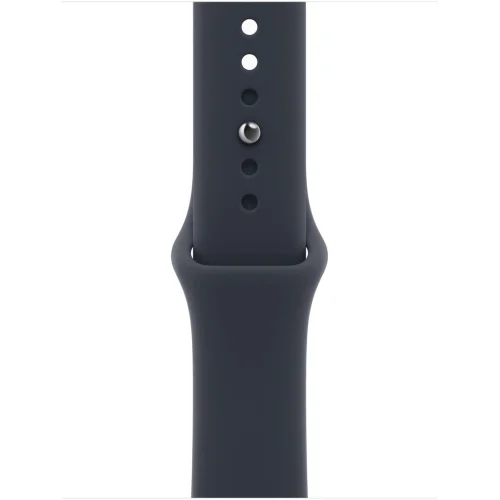 Apple Watch Series 12 LTE 42 мм (титановый корпус, природный/темно-синий, спортивный силиконовый ремешок M/L) фото 3