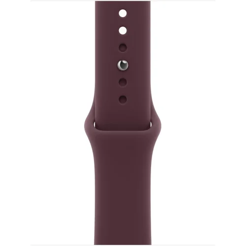 Apple Watch Series 12 LTE 42 мм (титановый корпус, сияющее золото/бургунди, спортивный силиконовый ремешок S/M) фото 3