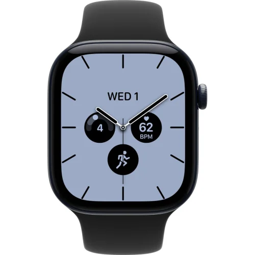 Apple Watch Series 12 LTE 46 мм (керамический корпус, полуночный/черный, спортивный силиконовый ремешок S/M) фото 2