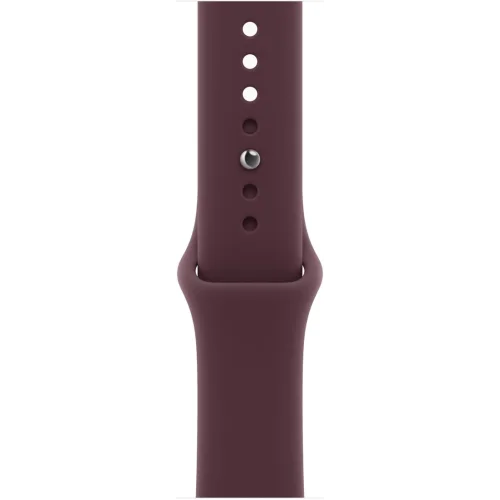 Apple Watch Series 12 LTE 46 мм (титановый корпус, сияющее золото/бургунди, спортивный силиконовый ремешок S/M) фото 3