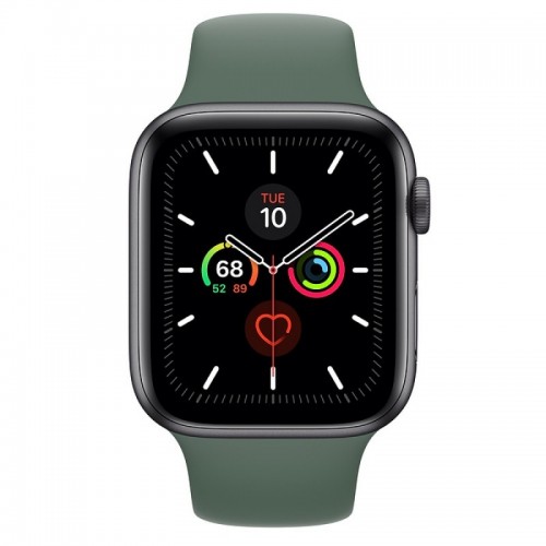 Apple Watch Series 5 40 мм (серебристый алюминий/зеленый спортивный) фото 2