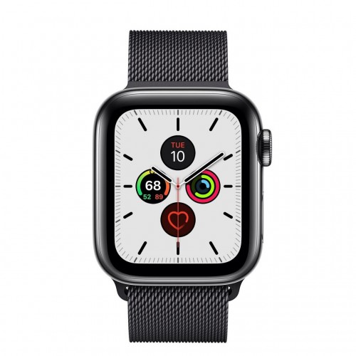 Apple Watch Series 5 LTE 40 мм (сталь черный/миланский черный) фото 2