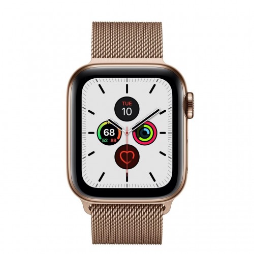 Apple Watch Series 5 LTE 40 мм (сталь золотистый/миланский золотой) фото 2