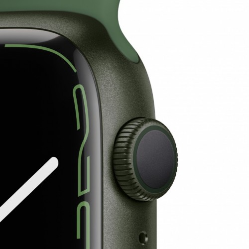 Apple Watch Series 7 45 мм (зеленый/зеленый клевер спортивный) фото 3