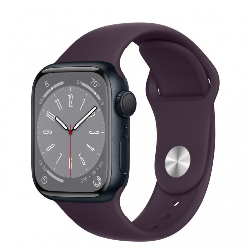 Apple Watch Series 8 41 мм (алюминиевый корпус, полуночный/бузина, спортивный силиконовый ремешок) фото 1
