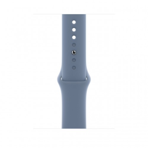 Apple Watch Series 8 45 мм (алюминиевый корпус, полуночный/сланцево-синий, спортивный силиконовый ремешок) фото 3