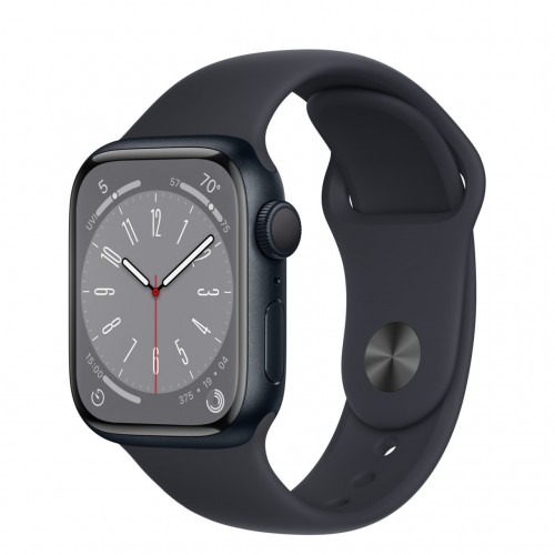 Apple Watch Series 8 LTE 41 мм (алюминиевый корпус, полуночный/полуночный, спортивный силиконовый ремешок) фото 1