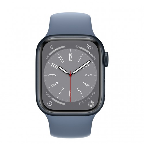 Apple Watch Series 8 LTE 41 мм (алюминиевый корпус, полуночный/сланцево-синий, спортивный силиконовый ремешок) фото 2