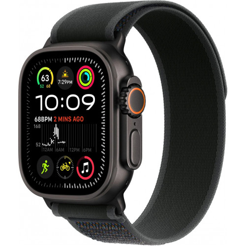 Apple Watch Ultra 2 LTE 49 мм (титановый корпус, черный/черный, нейлоновый ремешок M/L) фото 1