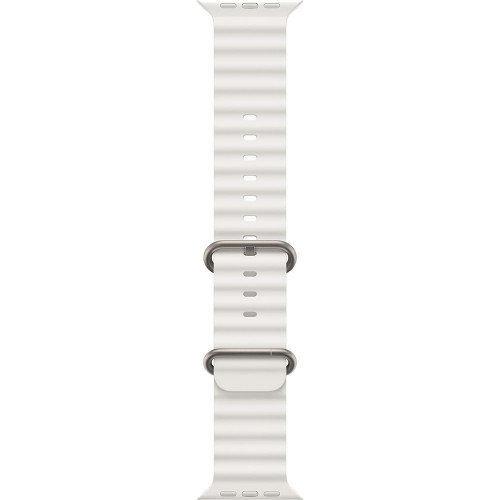 Apple Watch Ultra 2 LTE 49 мм (титановый корпус, титановый/белый, ремешок из эластомера) фото 3