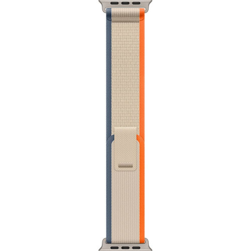 Apple Watch Ultra 2 LTE 49 мм (титановый корпус, титановый/бежево-оранжевый, нейлоновый ремешок размера M/L) фото 3