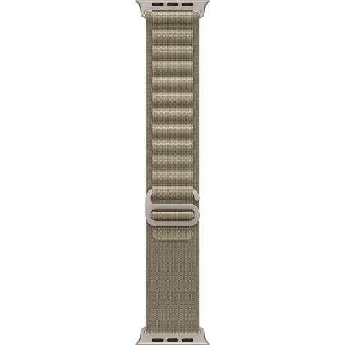 Apple Watch Ultra 2 LTE 49 мм (титановый корпус, титановый/оливковый, текстильный ремешок размера L) фото 3
