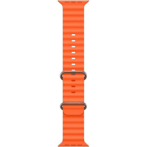 Apple Watch Ultra 2 LTE 49 мм (титановый корпус, титановый/оранжевый, ремешок из эластомера) фото 3