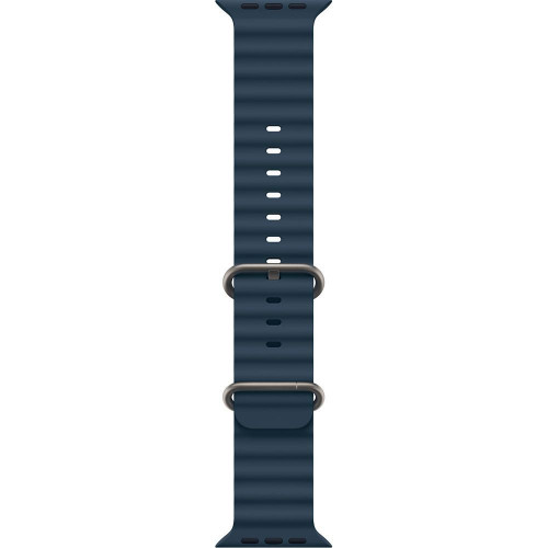Apple Watch Ultra 2 LTE 49 мм (титановый корпус, титановый/синий, ремешок из эластомера) фото 3