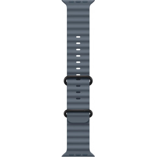 Apple Watch Ultra 3 LTE 49 мм (титановый корпус, черный/синий, ремешок из эластомера) фото 3