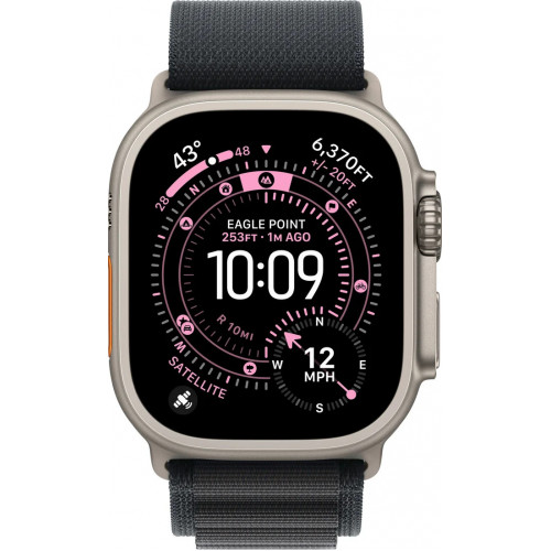 Apple Watch Ultra 3 LTE 49 мм (титановый корпус, природный/черный, текстильный ремешок) фото 2