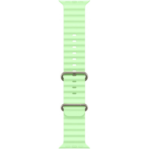 Apple Watch Ultra 3 LTE 49 мм (титановый корпус, природный/салатовый, ремешок из эластомера) фото 3
