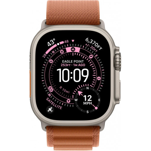 Apple Watch Ultra 3 LTE 49 мм (титановый корпус, природный/терракота, текстильный ремешок) фото 2