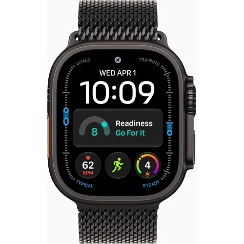 Apple Watch Ultra 4 LTE 49 мм (титановый корпус, черный/черный, миланская петля L) фото 2