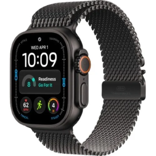 Apple Watch Ultra 4 LTE 49 мм (титановый корпус, черный/черный, миланская петля M) фото 1