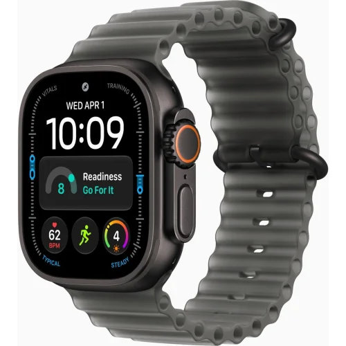 Apple Watch Ultra 4 LTE 49 мм (титановый корпус, черный/черный, ремешок из эластомера) фото 1