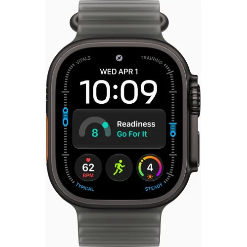 Apple Watch Ultra 4 LTE 49 мм (титановый корпус, черный/черный, ремешок из эластомера) фото 2