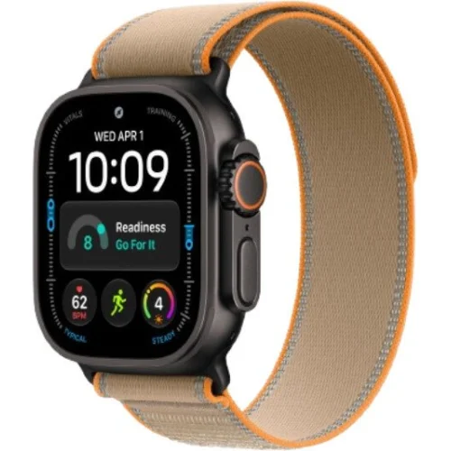 Apple Watch Ultra 4 LTE 49 мм (титановый корпус, черный/песочный, нейлоновый ремешок размера M/L) фото 1