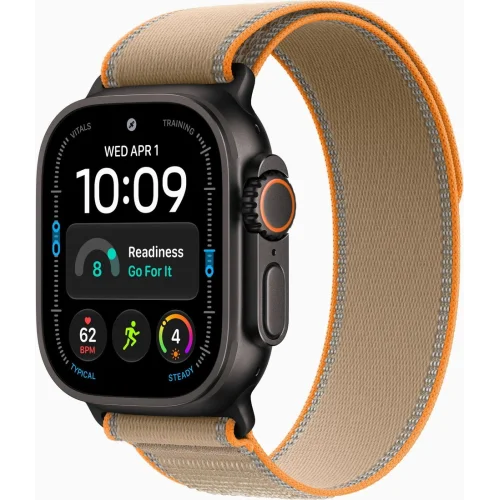 Apple Watch Ultra 4 LTE 49 мм (титановый корпус, черный/песочный, нейлоновый ремешок размера S/M) фото 1