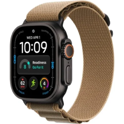 Apple Watch Ultra 4 LTE 49 мм (титановый корпус, черный/песочный, текстильный ремешок размера M) фото 1