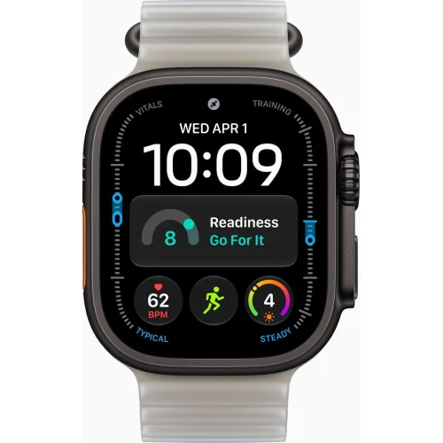 Apple Watch Ultra 4 LTE 49 мм (титановый корпус, черный/серый, ремешок из эластомера) фото 2