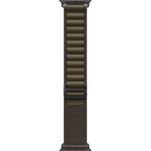 Apple Watch Ultra 4 LTE 49 мм (титановый корпус, черный/темно-зеленый, текстильный ремешок размера M) фото 3